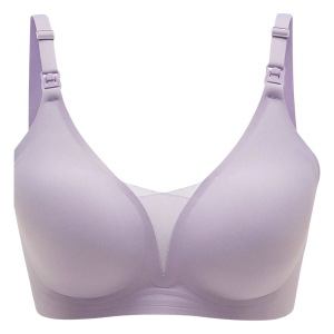 Emie Ultra Soft Antibacterial Maternity and Nursing Bra - Lavender, L