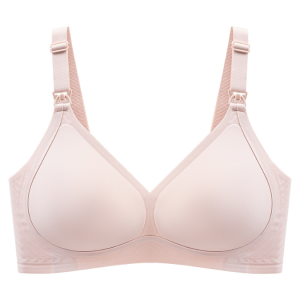 Rose Ultra Soft Antibacterial Maternity and Nursing Bra - Light Pink, L