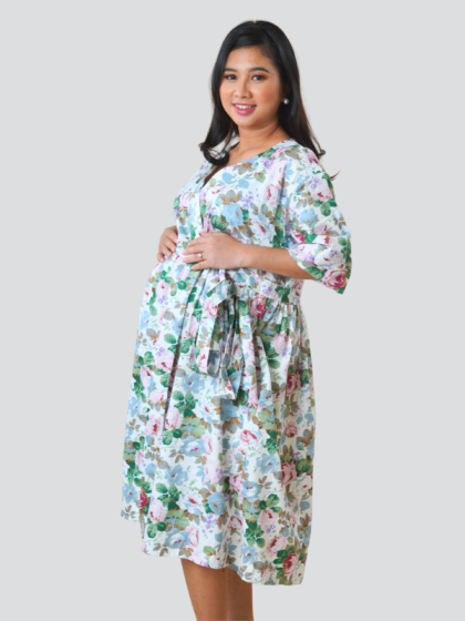 Maternity Hospital Robe - Sage Bloom